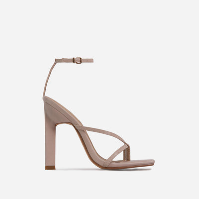 Sandalias de Tacón Alto para Mujer Talla Grande con Hebilla en Cuero Sintético - Image 14