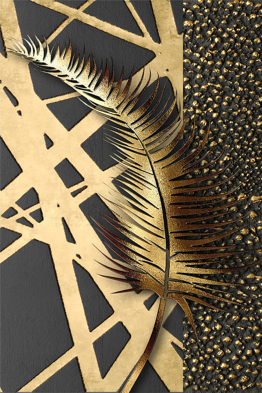 Cuadro Abstracto Dorado de Lujo - Lienzo Elegante con Acabado Premium - Image 9