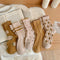 Calcetines de Lana Gruesa para Invierno Serie Amarilla con Cashmere Talla S