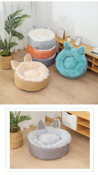 Cama Felpa Cómoda para Gatos y Perros - Casa Cama Plush Interior - Image 13