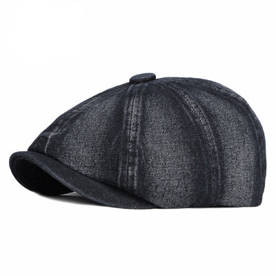 Boina Octagonal Denim Lavado Primavera Otoño - Image 5