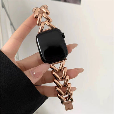 Correa Metálica de Cadena Denim para Apple Watch 1 a 8 - Image 6