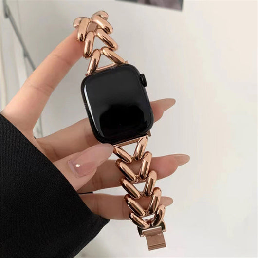 Correa Metálica de Cadena Denim para Apple Watch 1 a 8 - Image 6