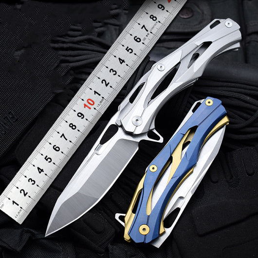 Cuchillo Plegable Táctico de Acero D2 - Alta Dureza para Aventuras - Image 3