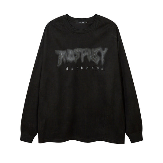 Camiseta Estampada con Cruz para Hombre - Manga Larga