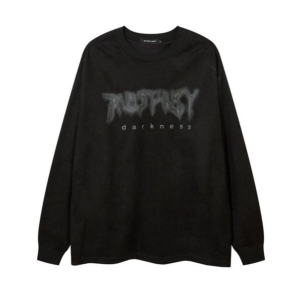Camiseta Estampada con Cruz para Hombre - Manga Larga