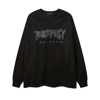 Camiseta Estampada con Cruz para Hombre - Manga Larga