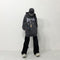 Sudadera Vintage Estampado Rap Lavada para Otoño Invierno