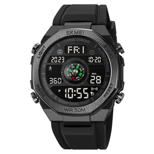Reloj Deportivo Digital para Hombre con Brújula, Alarma y Luz Nocturna - Image 5