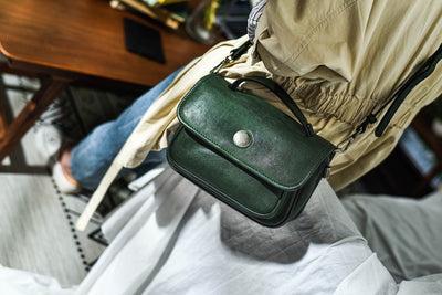 Bolso Bandolera de Cuero Genuino Premium - Diseño Minimalista Neutral - Image 16