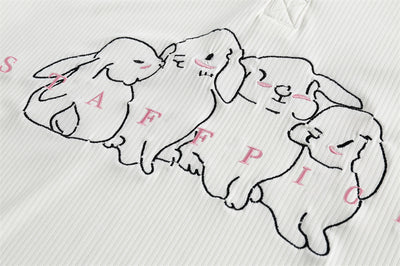Polo Manga Corta con Bordado de Conejo para Hombre - Image 15