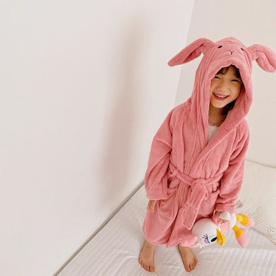 Toalla de Baño Infantil con Capucha Diseño Conejito - Image 5