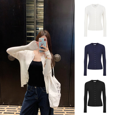 Cardigan Tejido Abotonado para Mujer con Chaleco Integrado - Image 21