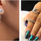 Shining Star Tassel Earrings Back Hanging Exquisite Earrings 1 Set Plateado