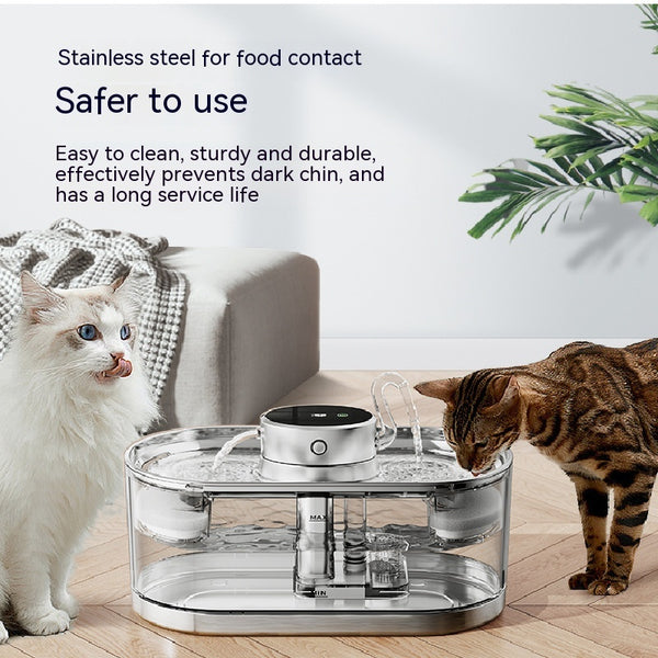 Dispensador de Agua Inteligente para Mascotas con Carga Inalámbrica
