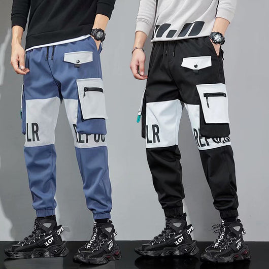 Pantalones Hip Hop Sueltos de Tendencia para Hombre - Primavera - Image 11