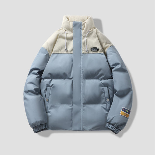Abrigo de Invierno para Hombre Casual con Cuello Alto Acolchado en Algodón - Image 8