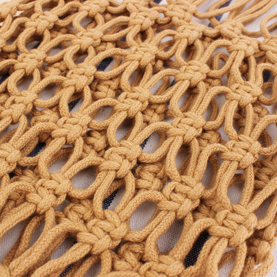 Bolsa Tejida Portátil con Asa de Madera - Bolso de Fibra Natural y Cuerda de Algodón - Image 6