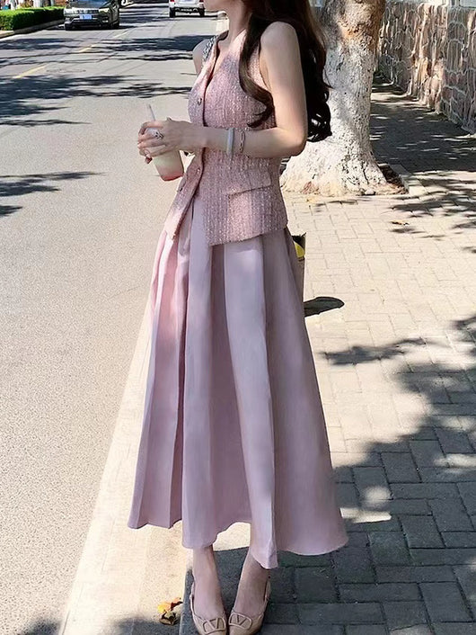 Conjunto Vestido Midi con Top Fresco para Verano - Image 16