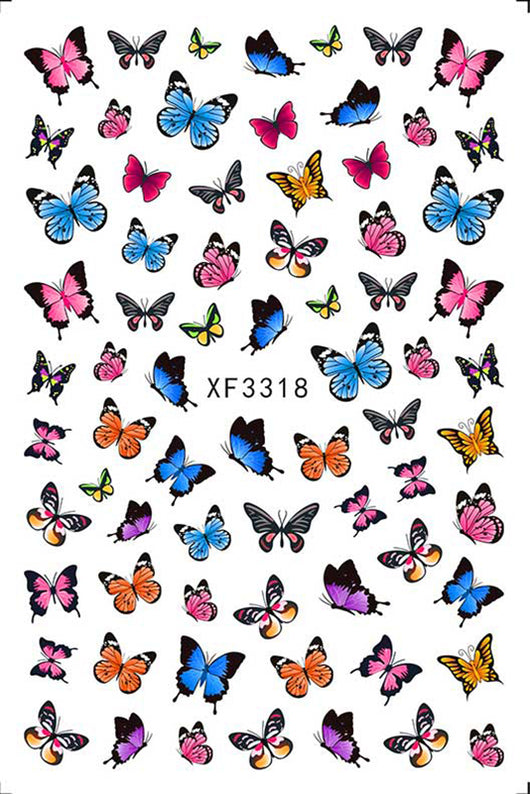 Pegatinas de Manicura con Diseño de Mariposas - Image 8