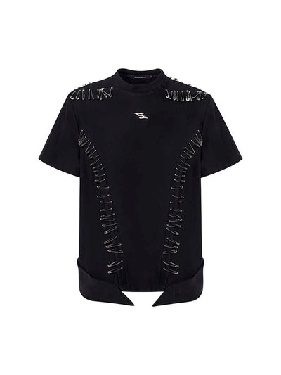 Camiseta Infantil Manga Corta con Hombros Acolchados y Detalles de Costura - Image 15