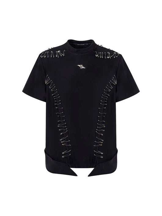 Camiseta Infantil Manga Corta con Hombros Acolchados y Detalles de Costura - Image 15