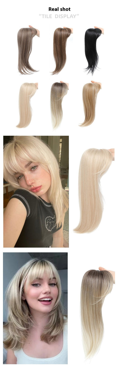 Extensión de Cabello Sintético con Clip de Hebilla - Peluca Simulada Premium - Image 10