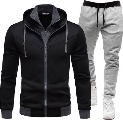 Conjunto Deportivo Patchwork: Chaqueta y Pantalón de Largo Casual - Image 17