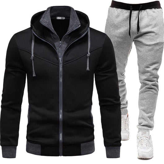 Conjunto Deportivo Patchwork: Chaqueta y Pantalón de Largo Casual - Image 17