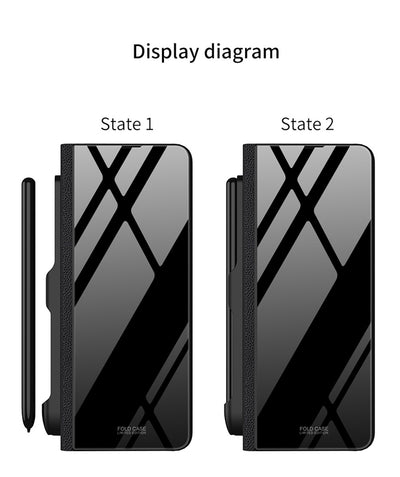 Funda de Cristal Protectora para Galaxy Z Fold5 - Diseño Flip Creativo - Image 40