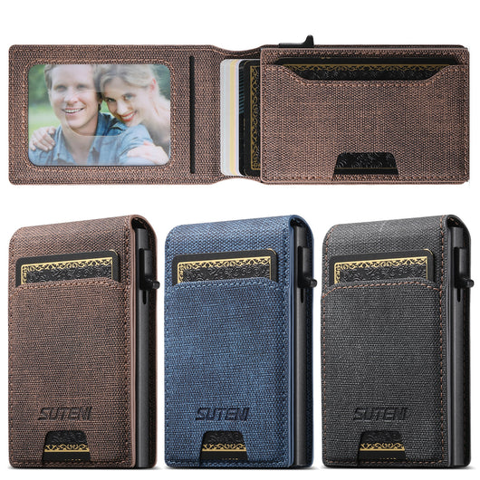 Billetera de Cuero Texturizado con Compartimentos para Tarjetas - Image 23