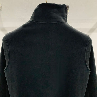 Suéter Abrigo de Cuello Alto con Cierre Diagonal Estilo Oscuro en Algodón Cepillado - Image 12
