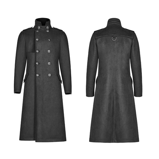 Rompavientos Punk Gothic Rock con Pelaje para Hombre - Image 3