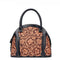 Bolso Tote Multicusos de Cuero con Punta de Concha para Mujer