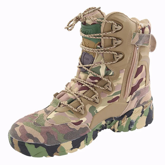 Botas de Senderismo Camufladas Altas para Hombre con Aislamiento Térmico - Image 7