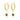 Bronze Inlaid Zirconium Eye Color Ear Clip