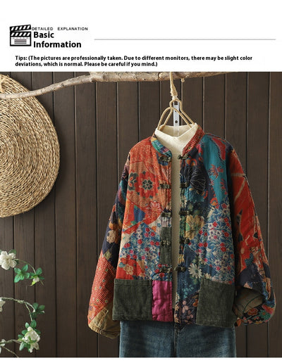 Cardigan Artístico de Algodón para Mujer - Abrigo Retro Otoño Invierno - Image 16