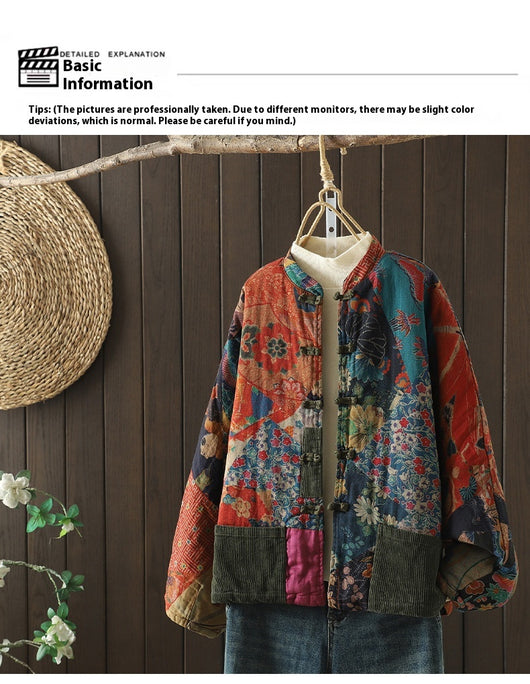Cardigan Artístico de Algodón para Mujer - Abrigo Retro Otoño Invierno - Image 16