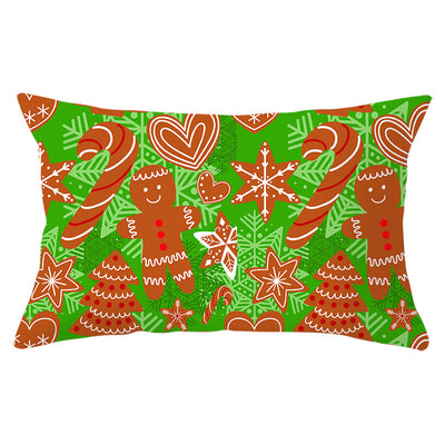 Funda de Almohada Navideña Serie Verde con Estampado Piel de Melocotón - Image 10