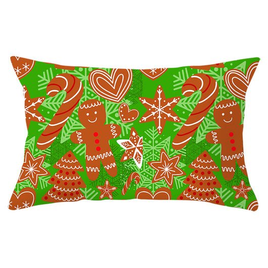 Funda de Almohada Navideña Serie Verde con Estampado Piel de Melocotón - Image 10