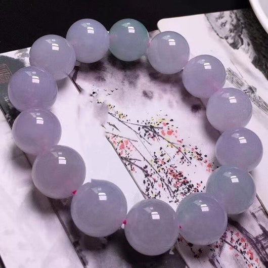 Pulsera de Jade Violeta Efecto Hielo - Image 5