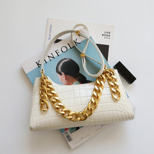 Bolso Bandolera Asimétrico de Cuero Genuino para Mujer - Image 5