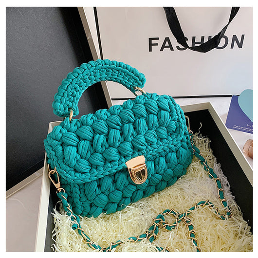 Bolsa Mensajera Tejida a Mano - Diseño Artesanal Crochet - Image 10
