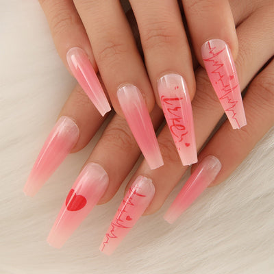 Uñas Postizas Almendradas Mate Brillante - Diseño Simple - Image 11