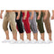 Shorts Hip-hop Casual Cintura Media Rayas Bloques de Color