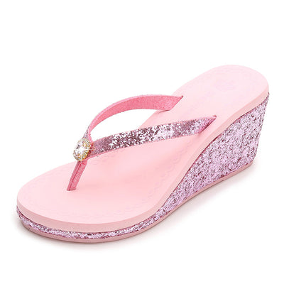 Pantuflas de Tacón Alto con Lentejuelas y Cristales para Mujer - Image 12