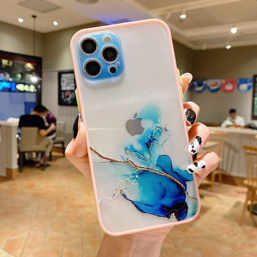 Funda para Celular con Diseño Acuarela Concha y Contraste de Colores - Image 4