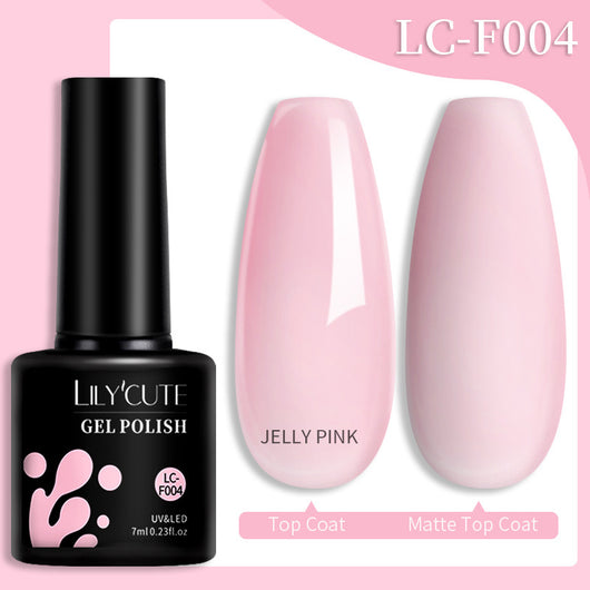 Set de Pegamento para Uñas con Brillo de Color Sólido - Image 39
