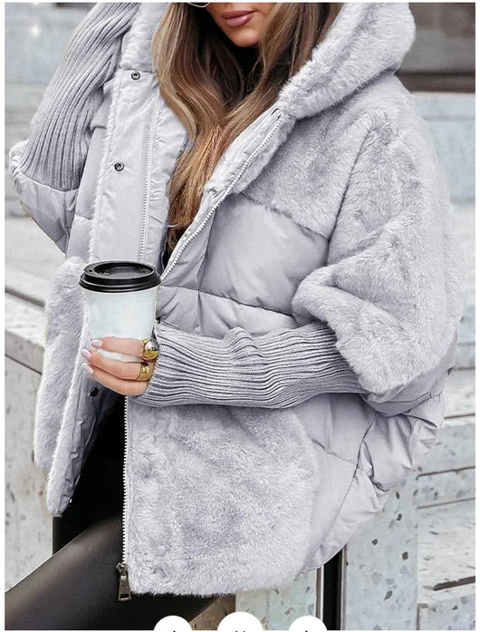 Chaqueta Acolchada de Algodón con Diseño Patchwork Oversize para Mujer - Image 13
