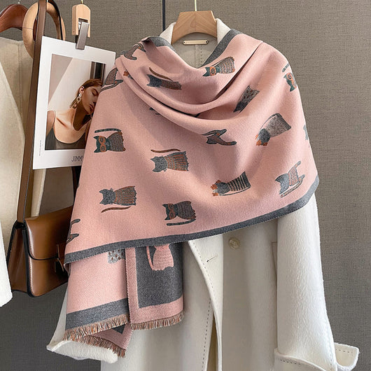 Bufanda de Cashmere Artificial Estilo Coreano Versátil Invierno Mujer - Image 20